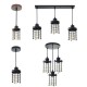 E27 Modern Iron Pendant Light Ceiling Lamp Chandelier Bedroom Home Fixture Decor Without Bulb