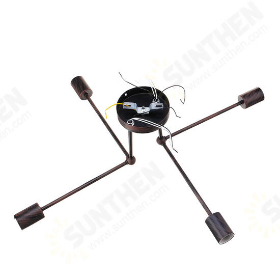 E27 Modern Pendant Lamp Ceiling Light Chandelier Vintage 4 Heads Sockets Holder E27 Modern Pendant Lamp Ceiling Light Chandelier Vintage 4 Heads Sockets Holder