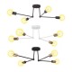 E27 Modern Pendant Lamp Ceiling Light Chandelier Vintage 4 Heads Sockets Holder