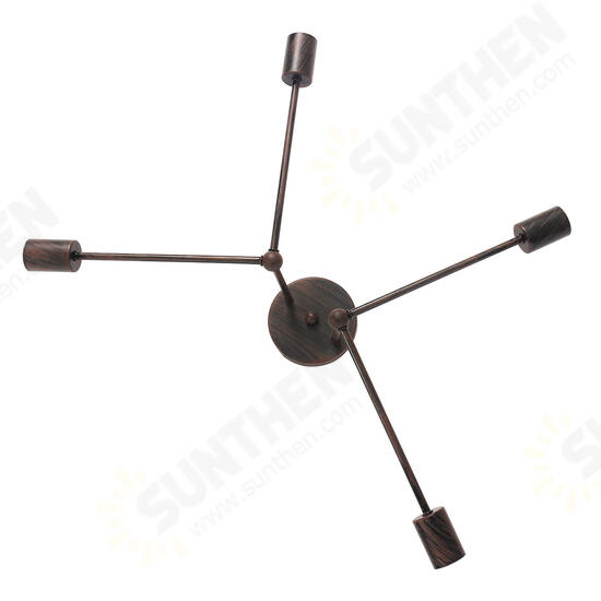 E27 Modern Pendant Lamp Ceiling Light Chandelier Vintage 4 Heads Sockets Holder E27 Modern Pendant Lamp Ceiling Light Chandelier Vintage 4 Heads Sockets Holder