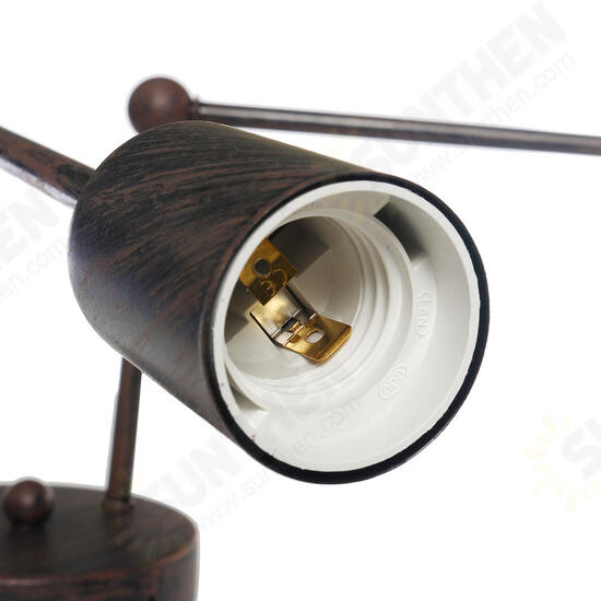 E27 Modern Pendant Lamp Ceiling Light Chandelier Vintage 4 Heads Sockets Holder