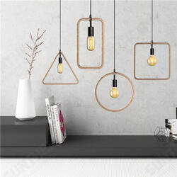 E27 Retro Vintage Industrial Pendant Ceiling Light Creative Hemp Rope Chandelier Lamp AC110-220V E27 Retro Vintage Industrial Pendant Ceiling Light Creative Hemp Rope Chandelier Lamp AC110-220V