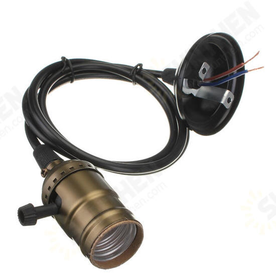 E27 Screw Bulbs Edison Retro Pendant Light Holder With Switch 110-220V E27 Screw Bulbs Edison Retro Pendant Light Holder With Switch 110-220V