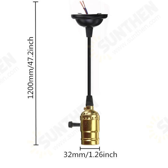 E27 Screw Bulbs Edison Retro Pendant Light Holder With Switch 110-220V E27 Screw Bulbs Edison Retro Pendant Light Holder With Switch 110-220V