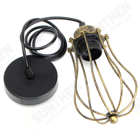 E27 Vintage Ceiling Edison Light Pendant Lamp Cage Lampshade Fixture Chandelier E27 Vintage Ceiling Edison Light Pendant Lamp Cage Lampshade Fixture Chandelier