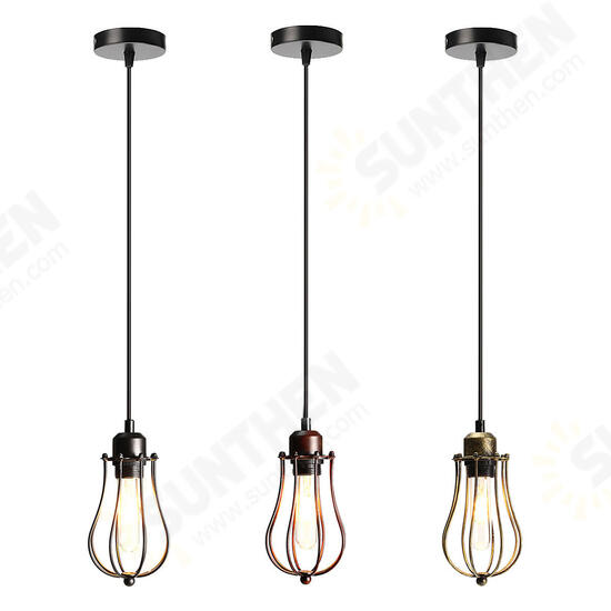 E27 Vintage Ceiling Edison Light Pendant Lamp Cage Lampshade Fixture Chandelier E27 Vintage Ceiling Edison Light Pendant Lamp Cage Lampshade Fixture Chandelier