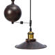 E27 Vintage Industrial Retro Hanging Ceiling Light 2 Chandeliers Pendant Stretch Lamp AC110-240V