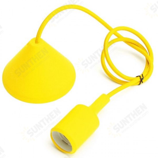 E27/E26 1M Silicone Home Ceiling Pendant Light Bulb Holder Hanging Lamp Socket Fixture E27/E26 1M Silicone Home Ceiling Pendant Light Bulb Holder Hanging Lamp Socket Fixture