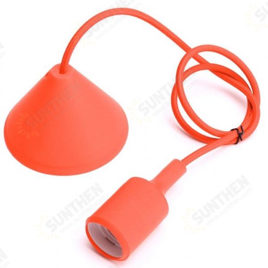 E27/E26 1M Silicone Home Ceiling Pendant Light Bulb Holder Hanging Lamp Socket Fixture E27/E26 1M Silicone Home Ceiling Pendant Light Bulb Holder Hanging Lamp Socket Fixture