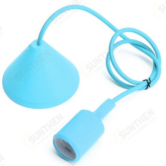 E27/E26 1M Silicone Home Ceiling Pendant Light Bulb Holder Hanging Lamp Socket Fixture E27/E26 1M Silicone Home Ceiling Pendant Light Bulb Holder Hanging Lamp Socket Fixture