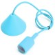 E27/E26 1M Silicone Home Ceiling Pendant Light Bulb Holder Hanging Lamp Socket Fixture