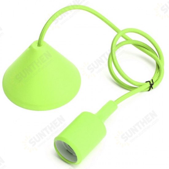 E27/E26 1M Silicone Home Ceiling Pendant Light Bulb Holder Hanging Lamp Socket Fixture E27/E26 1M Silicone Home Ceiling Pendant Light Bulb Holder Hanging Lamp Socket Fixture