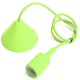 E27/E26 1M Silicone Home Ceiling Pendant Light Bulb Holder Hanging Lamp Socket Fixture