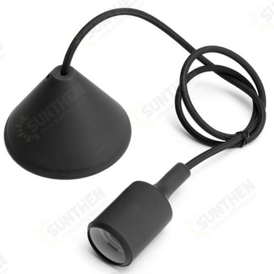 E27/E26 1M Silicone Home Ceiling Pendant Light Bulb Holder Hanging Lamp Socket Fixture E27/E26 1M Silicone Home Ceiling Pendant Light Bulb Holder Hanging Lamp Socket Fixture