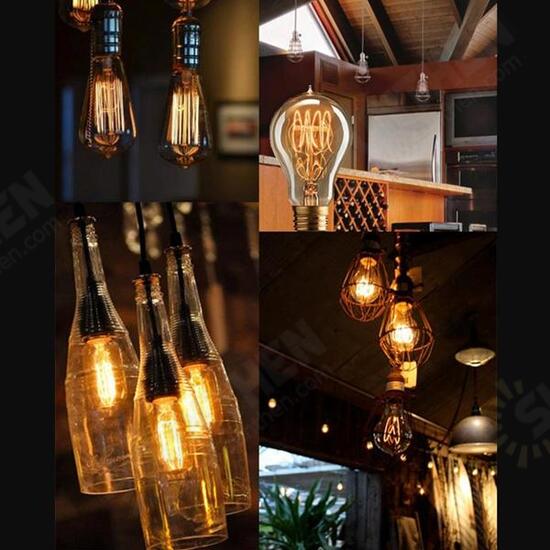 E27/E26 Retro Vintage Edison Pendant Lighting Lamp Holder Socket Swicth 2M Cord