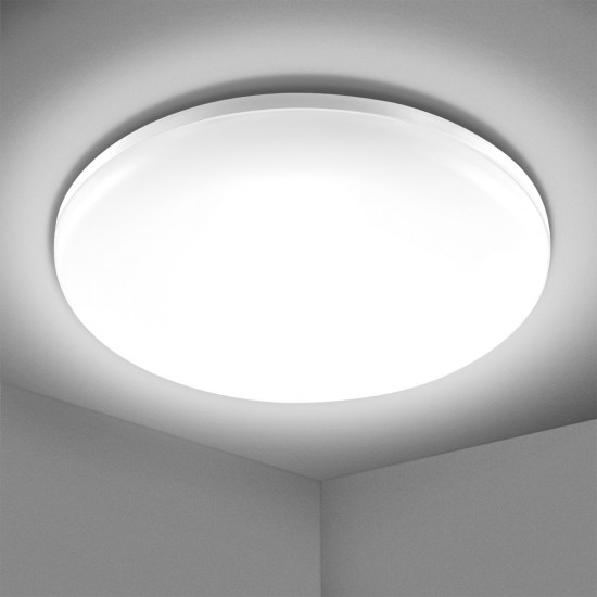 23CM 24W Modern Flat Round LED Ceiling Light 2200LM IP54 Bedroom Indoor Lamp AC85-265V