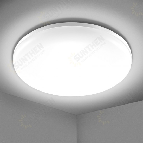 23CM 24W Modern Flat Round LED Ceiling Light 2200LM IP54 Bedroom Indoor Lamp AC85-265V