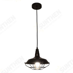 Farmhouse Pendant Light Industrial Rustic Black Hanging Light Ceiling Lamp Fixture Lighting with Cage Shade for Kitchen Island Restaurant Dining Room Farmhouse Pendant Light Industrial Rustic Black Hanging Light Ceiling Lamp Fixture Lighting with Cage Shade for Kitchen Island Restaurant Dining Room