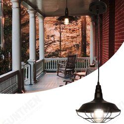 Farmhouse Pendant Light Industrial Rustic Black Hanging Light Ceiling Lamp Fixture Lighting with Cage Shade for Kitchen Island Restaurant Dining Room Farmhouse Pendant Light Industrial Rustic Black Hanging Light Ceiling Lamp Fixture Lighting with Cage Shade for Kitchen Island Restaurant Dining Room