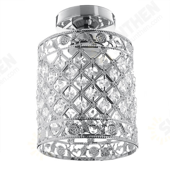 Flush Mount Ceiling Light E27 Base Crystal Fixture Modern Chandelier Mini Hallway Decor 220V Without Bulb Flush Mount Ceiling Light E27 Base Crystal Fixture Modern Chandelier Mini Hallway Decor 220V Without Bulb