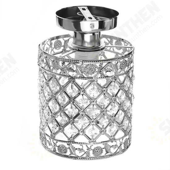 Flush Mount Ceiling Light E27 Base Crystal Fixture Modern Chandelier Mini Hallway Decor 220V Without Bulb Flush Mount Ceiling Light E27 Base Crystal Fixture Modern Chandelier Mini Hallway Decor 220V Without Bulb