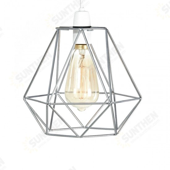 Geometric Wire Ceiling Pendant Light /Lampshade Metal Cage Kitchen Dining Cafe Without Bulb