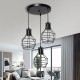 Industrial Vintage Metal Cage Fixture Ceiling Pendant Light Hanging Lamp Shade Without Bulb Industrial Vintage Metal Cage Fixture Ceiling Pendant Light Hanging Lamp Shade Without Bulb