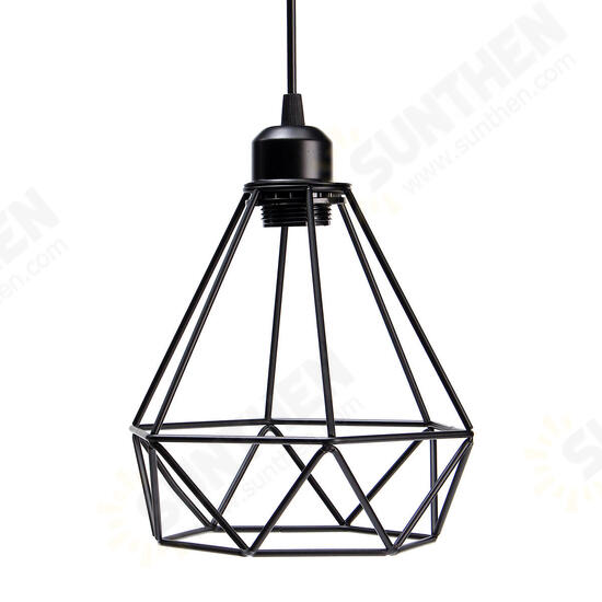 Industrial Vintage Metal Cage Hanging Ceiling Pendant Lamp Lighting Holder Shade