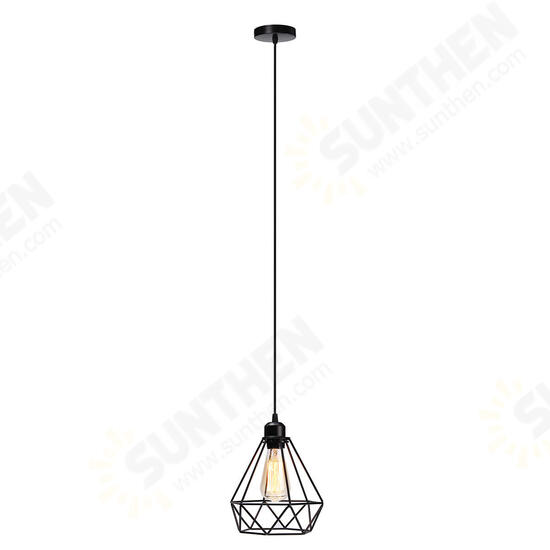 Industrial Vintage Metal Cage Hanging Ceiling Pendant Lamp Lighting Holder Shade