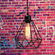 Industrial Vintage Metal Cage Hanging Ceiling Pendant Lamp Lighting Holder Shade