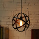 Vintage Industrial Pendant Ceiling Light Fitting Metal Globe Chandelier Light Shades Suspended Hanging E26 Edison Lamp Holder for Bedroom Living Room Vintage Industrial Pendant Ceiling Light Fitting Metal Globe Chandelier Light Shades Suspended Hanging E26 Edison Lamp Holder for Bedroom Living Room