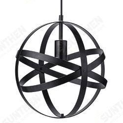 Vintage Industrial Pendant Ceiling Light Fitting Metal Globe Chandelier Light Shades Suspended Hanging E26 Edison Lamp Holder for Bedroom Living Room Vintage Industrial Pendant Ceiling Light Fitting Metal Globe Chandelier Light Shades Suspended Hanging E26 Edison Lamp Holder for Bedroom Living Room