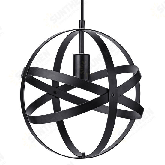 Vintage Industrial Pendant Ceiling Light Fitting Metal Globe Chandelier Light Shades Suspended Hanging E26 Edison Lamp Holder for Bedroom Living Room Vintage Industrial Pendant Ceiling Light Fitting Metal Globe Chandelier Light Shades Suspended Hanging E26 Edison Lamp Holder for Bedroom Living Room