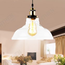 E27 220V Vintage Industrial Pendant Light Horn-like Glass Shade Without Bulb E27 220V Vintage Industrial Pendant Light Horn-like Glass Shade Without Bulb