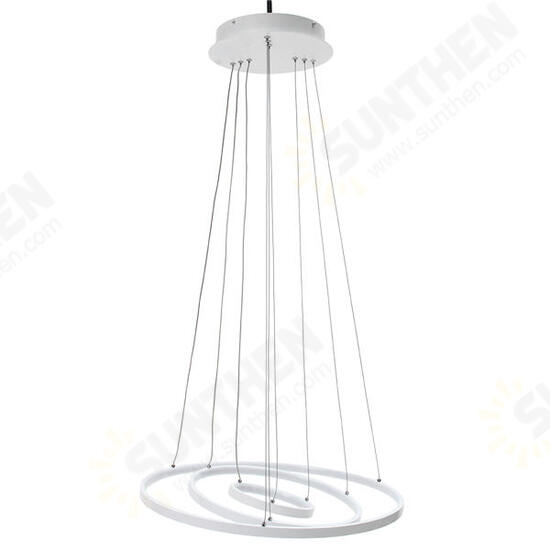 LED Ceiling Pendant Dimming Ring Light Holder Lamp Shade Fixture Home Living Room Decor AC220V