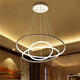 LED Ceiling Pendant Dimming Ring Light Holder Lamp Shade Fixture Home Living Room Decor AC220V