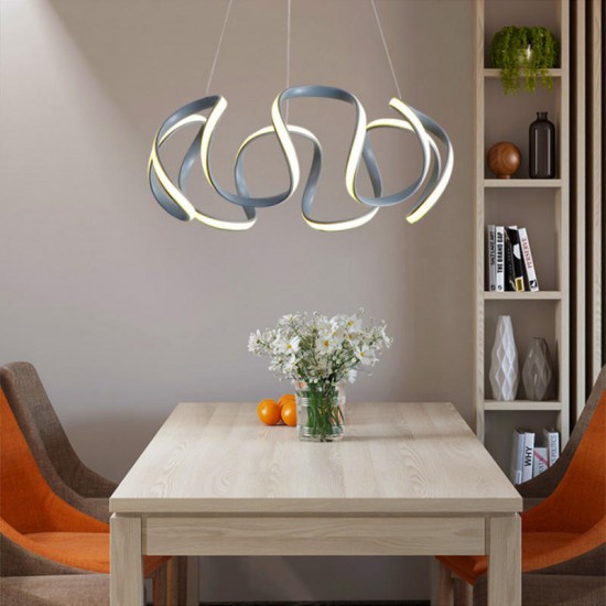 LED Crystal Chandelier Pendant Modern Ceiling Light Bedroom Lamp Adjustable Fixture