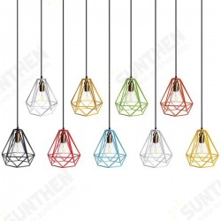 Loft Industrial Metal Frame Ceiling Pendant Hanging Light Lampshade Cage Fixture