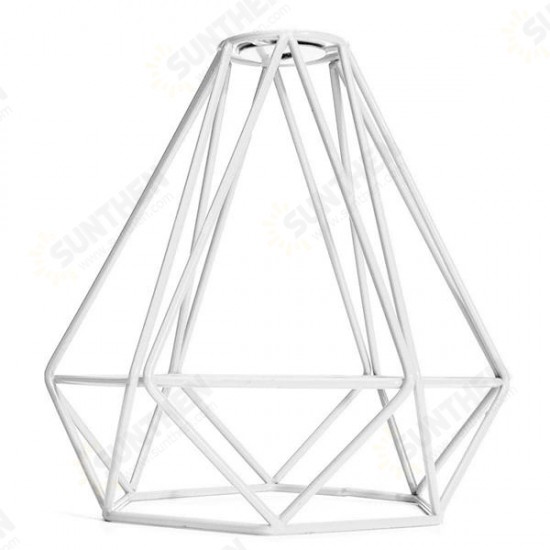 Loft Industrial Metal Frame Ceiling Pendant Hanging Light Lampshade Cage Fixture