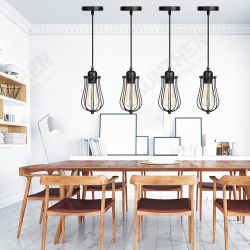 Metal Pendant Light Shade Ceiling Industrial Geometric Wire Cage Lampshade Lamp Chandeliers Metal Pendant Light Shade Ceiling Industrial Geometric Wire Cage Lampshade Lamp Chandeliers