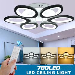 Modern Circle Ring Ceiling Light Lamp Acrylic Stepless Indoor 780 LED Chandelier Modern Circle Ring Ceiling Light Lamp Acrylic Stepless Indoor 780 LED Chandelier