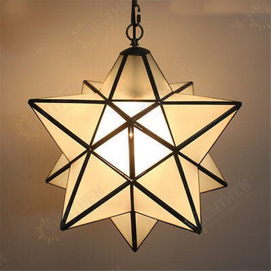 Moravian Star Glass Pendant Light Chandelier Light Modern Ceiling Lamp Fixture Decor Moravian Star Glass Pendant Light Chandelier Light Modern Ceiling Lamp Fixture Decor