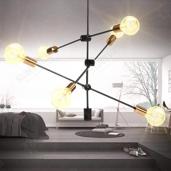 Nordic Style 6 Heads Flush Mount Ceiling Light Chandelier Modern Minimalism Metal E26 E27 Pendant Lamp Hanging Light Fixture AC110-240V (without bulb) Nordic Style 6 Heads Flush Mount Ceiling Light Chandelier Modern Minimalism Metal E26 E27 Pendant Lamp Hanging Light Fixture AC110-240V (without bulb)