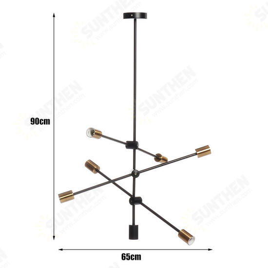 Nordic Style 6 Heads Flush Mount Ceiling Light Chandelier Modern Minimalism Metal E26 E27 Pendant Lamp Hanging Light Fixture AC110-240V (without bulb) Nordic Style 6 Heads Flush Mount Ceiling Light Chandelier Modern Minimalism Metal E26 E27 Pendant Lamp Hanging Light Fixture AC110-240V (without bulb)