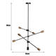 Nordic Style 6 Heads Flush Mount Ceiling Light Chandelier Modern Minimalism Metal E26 E27 Pendant Lamp Hanging Light Fixture AC110-240V (without bulb) Nordic Style 6 Heads Flush Mount Ceiling Light Chandelier Modern Minimalism Metal E26 E27 Pendant Lamp Hanging Light Fixture AC110-240V (without bulb)