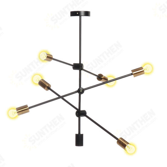 Nordic Style 6 Heads Flush Mount Ceiling Light Chandelier Modern Minimalism Metal E26 E27 Pendant Lamp Hanging Light Fixture AC110-240V (without bulb) Nordic Style 6 Heads Flush Mount Ceiling Light Chandelier Modern Minimalism Metal E26 E27 Pendant Lamp Hanging Light Fixture AC110-240V (without bulb)