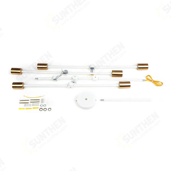 Nordic Style 6 Heads Flush Mount Ceiling Light Chandelier Modern Minimalism Metal E26 E27 Pendant Lamp Hanging Light Fixture AC110-240V (without bulb) Nordic Style 6 Heads Flush Mount Ceiling Light Chandelier Modern Minimalism Metal E26 E27 Pendant Lamp Hanging Light Fixture AC110-240V (without bulb)
