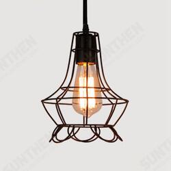 Nordic Style Retro E27 Metal Pendant Cage Light for Bar Coffee Shop Indoor Hanging Lamp Decor Nordic Style Retro E27 Metal Pendant Cage Light for Bar Coffee Shop Indoor Hanging Lamp Decor