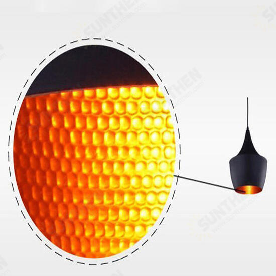Pendant Beat Copper Shade Black/White Instrument Light 110-220V