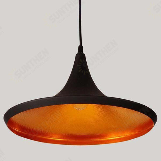 Pendant Beat Copper Shade Black/White Instrument Light 110-220V